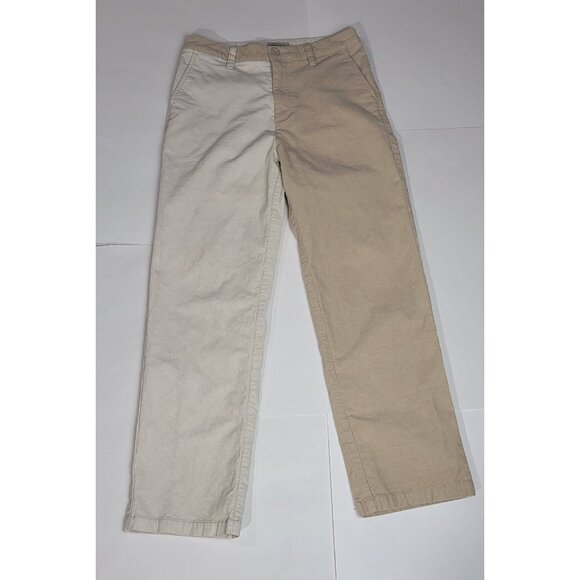 Brixton Womens Two-Tone Cream/Khaki Tan Victory Corduroy Pants Size 26 - Picture 4 of 11